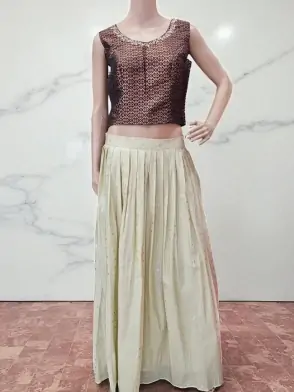 Skirt and blouse